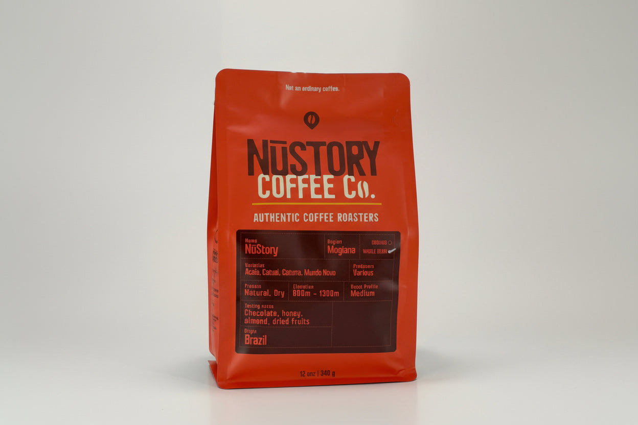 Nustory Coffee Co. coffee package on a white background